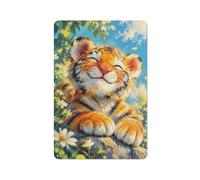 Baby Tiger Daisy Flowers Metal Wall Sign 30x20cm Home Decor | For an office refresh, metal wall plaques make an easy decor gift for workshop decor fans.