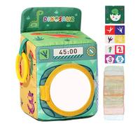Baby Tissue Box Toy - Cartoon Crinkle Cloth Washing Machine Shape,Kids Early Learning Soft Chewable Tissue Box Sensory Toy For Boys Girls