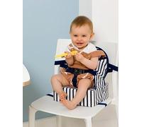 Baby to Love Easy Up - On-the-go baby booster seat - Blue Stripes, Blue Blue