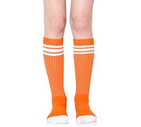 Baby, Toddler and Kids Knee High Tube Socks for Boys and Girls with Grips (1 Pair) - Orange - 2-4 Years