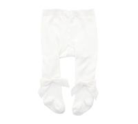 Baby Toddler Girls Tights Rib Knit Pantyhose Christmas Velvet Bow Knot Leggings Infant New Year Red Cotton Stockings Tight Pants (White C, 0_month-12_months)
