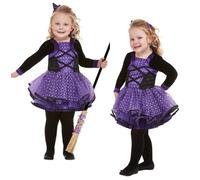 Baby Toddler Halloween Costume Childrens Kids Witch Fancy Dress Outfit