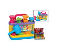 Baby Toddler Multi Colour Farm Yard Animals Friends with Hammer and Shape Sorter