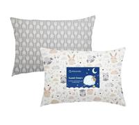 Baby Toddler Pillowcase 2 Pack 100% Cotton Pillow Cover - Cot Bed Pillow Pair Cases 40x60cm - Soft Baby Pillowcase for Boy & Girl Bedding - Gifts for Kids Travel Pillow Pillowcase（Animal Park）