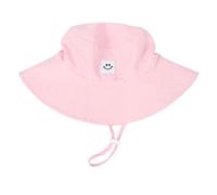 Baby Toddler Sun Hat Summer Smiling Face Sun Hat UPF 50+ Beach Hat for Boys Girls, pink, 2-4 Years
