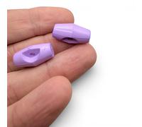 Baby Toggle Buttons, Lilac Plastic Duffle Fasteners, 19mm, Pack of 6
