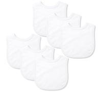 Baby Togs Cotton Dribble Bibs Pastel Colours 3 or 6 Pack | 100% Cotton Pastel Colour Dribble and Teething Bibs, Milk Feeding Bib, Boys or Girls, 0-24 Months, 3 or 6 Pack