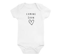 Baby Togs Pregnancy Announcement Bodysuit Vest, White, 0-3 Months