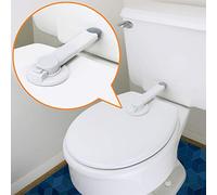 Baby Toilet Lock by Wappa Baby Ideal Baby Proof Toilet Lid Lock with Arm No Tools Needed Easy Installation with 3M Adhesive Top Safety Toilet Seat Lock Fits Most Toilets White (1 Pack)