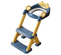 Baby Toilet Seat - Foldable Kids Trainer Non-Slip Baby Tools with Splash Guard | Potty Seat | Toilet Training Seats | Adjustable 2-in-1 Potty Seats with Step Stool for Bathroom Kids Toddler
