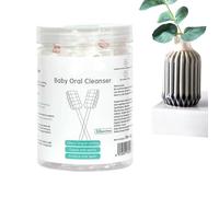 Baby Tongue Cleaner, Soft Gauze Toothbrush, Toddler Tongue Brush 7.6x1.2x1.2cm/2.99x0.47x0.47 Inches Promotes Healthy Habits/Portable & Hygienic for Baby Grooming, Daily Use
