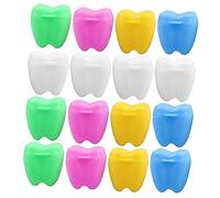 Baby Tooth Box 12pcs Plastic Keepsake for Storing Baby Teeth | Memorial Tooth Case, Newborn Box, Keepsake Container, Lost Back to School Decorations Random Style