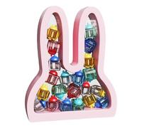 Baby Tooth Holder Keepsake Box - Baby Tooth Box | Tooth Storage Housing with Labels | Bunny Shape Growth Record Memory Box for Children Home School Birthday Gift Organiser