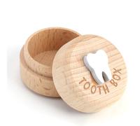 Baby Tooth Keepsake Fairy Box,3D Engraved Wooden Tooth Fairy Box for Boys Girls Kids Childre Collect Lost Teeth Souvenir Tooth Box