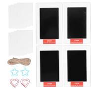 Baby Touch Ink Pad Set, 4pcs Non, Quick Drying Handprint Footprint Kit for Newborns and Pets, Safe and Clean Inkless Printing for Cherished Memories and Unique Gifts (Love Heart Five Star Accessories)