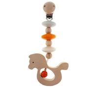 Baby Toy Carriage Trailer Horse Orange Natural BxLxH 90x35x180mm NEW Figure Clip
