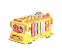 Baby Toy Cartoon School Bus Puzzle Box Toy Shape Color Cognitive Learning Toy Fine Motor Skill Toy For Kids