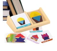 Baby Toy Geometric Shapes, Educational Pattern Blocks, Preschool Learning Toy | PVC Material, 14x6.6cm Block Size | 1 Set, For School, Home And Party Use
