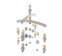 Baby Toy Mobile Balls Gray 7x52x27cm New Wooden Mobile Crib