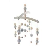 Baby Toy Mobile Balls Gray 7x52x27cm New Wooden Mobile Crib