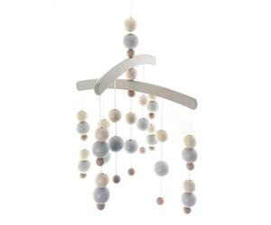Baby Toy Mobile Balls Gray 7x52x27cm New Wooden Mobile Crib