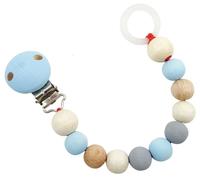 Baby Toy Pacifier Chain Natural Blue Dimensions 30x20x210mm NEW Pacifier Nipple
