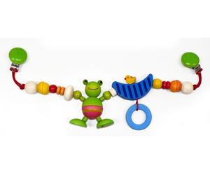 Baby Toy Stroller Chain Frog with Duck 520x40x100mm NEW