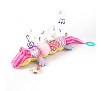 Baby Toys 0-6 Months, Baby Sensory Toys 0-6 Months Music Stuffed Crocodile Soft Plush Toys, Early Learning Toys with Crinkle and Rattles for Newborn Toys Newborn Baby Gift