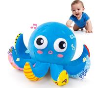 Baby Toys 6-12 Months, Musical Crawling Bouncing Dancing Octopus Plush Toys 12-18 Months, 50 Songs & Recording Feature, Interactive Toddler Toys Age 1-2 Crawling Toys for 1 Year Old Infants Birthday
