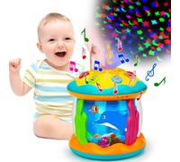 Baby Toys 6 to 12 Months Musical Light Up Tummy Time Toy Ocean Rotating Projector for Infant 3-6 7 8 9 12-18 Month Baby Learning Crawling Birthday Gifts for 1 2 3 Year Old Boys Girls