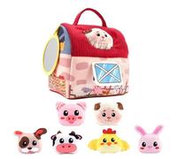Baby Toys, Barn with Stuffed Farm Animals, Sensory Toy For Babies, Animals Coordination Training Hand-eye C Sound