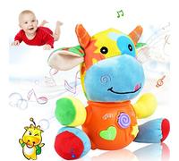 Baby Toys for 1 Year Old Boys Girls,Plush Music Toys with 12 Songs and Various Sounds of Nature,Sensory Toys for Baby Toys 0-6 Months,Baby Birthday Gifts for 1 Year Old Girls Boys (Cow)