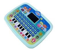 Baby Toys Tablet - Kid Tablets Toy Point Reading Machine - English Learning Machine with LED Display for Preschool Boys Girls 1-4Years Old (Pink/Green)
