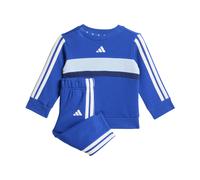Adidas Seasonal Essentials Tiberio 3 Stripes Fleece Crew Set Blue 6-9 Months Kids