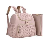 Baby Travel Backpack - Fashion Diaper Organizer, Spacious Storage, Portable Changing Mat, Pram Hooks | Dad Mom Girls Parenting Travel Work Hospital Outings Baby Care