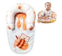 Baby Tummy Time Pillow & Seated Support, Soft Cute Tummy Time Play Mat Developmental Playmat for 0-6 Months Toddler Orange, Xmas Decorations