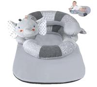 Baby Tummy Time Play Mat, Detachable Seated Support Tummy Time Pillow, Extra Large Cushion, Machine Washable Slipcovers for Baby 0-24 Months