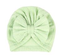 Baby Turban Hat With Bowknot Decors Soft Fetal Caps Solid Warm Bonnet Trend Headwrap For Newborns Baby Turban Hat