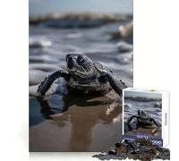 Baby Turtle Ocean 1000 Piece Jigsaw Puzzles for Adults Teenagers Reasoning Practice Restful Escape Premium Edges Meaningful Gift (38x26cm)
