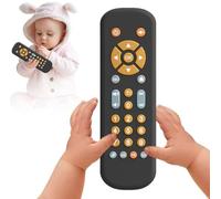 Baby TV Remote Control Toy for 6 Months+, Play Remote Musical Toys with Sound and Light, Early Development Toys with 3 Language English/French/Spanish for Toddlers 6 12 18 Month