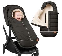 Baby Uma Pram Footmuff for Pushchair Universal - Oeko-TEX® Standard 100, Fleece-Lined & Wateproof Pram Liner with Drawstring Hood, Universal Footmuff for Stroller, Fits 3 & 5-Point Harnesses