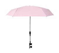Baby Umbrella Stroller - Baby Stroller Parasol, Clip on Stroller Umbrella | 360-Degree Adjustable Upf 50+ Uv Protection Parasol, Clamp-On Umbrella with Handle for Pram Beach Chair Pushchair