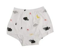 Baby Underwear Newborn Flat Angle Briefs Cute Cartoon Pattern Breathable Pure Cotton Infant Panties Clothing for Boys Girls(110-Girl Moon)