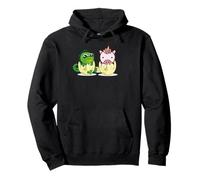 Baby Unicorn and Dinosaur Hatchling Fantasy Humor Pullover Hoodie