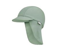 Baby UV protection baseball cap with neck cover Sterntaler unicolore Vert 41/43 cm