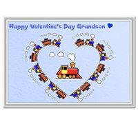 Baby Valentines Cards - Boys Girls - Babies Toddlers - First 1st Valentine (Baby Grandson Valentine card)