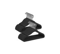 Baby Velvet Hangers, Black + Silver / 50