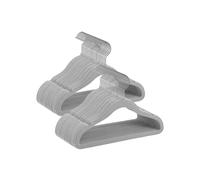 Baby Velvet Hangers, Dove Grey + Silver / 50