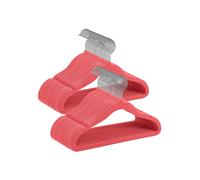 Baby Velvet Hangers, Strawberry Red + Silver / 50