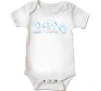 Baby vest Born in 2026" Goose Design, Soft Cotton beautiful design in a choice of 2 colours and various sizes.